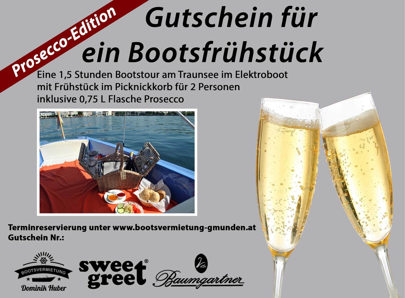 Bootsfrühstück Prosecco